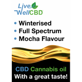 Winterised Cannabis Extract & Hemp Seed Oil Mocha Flavour CBD Oil - LV Well CBD