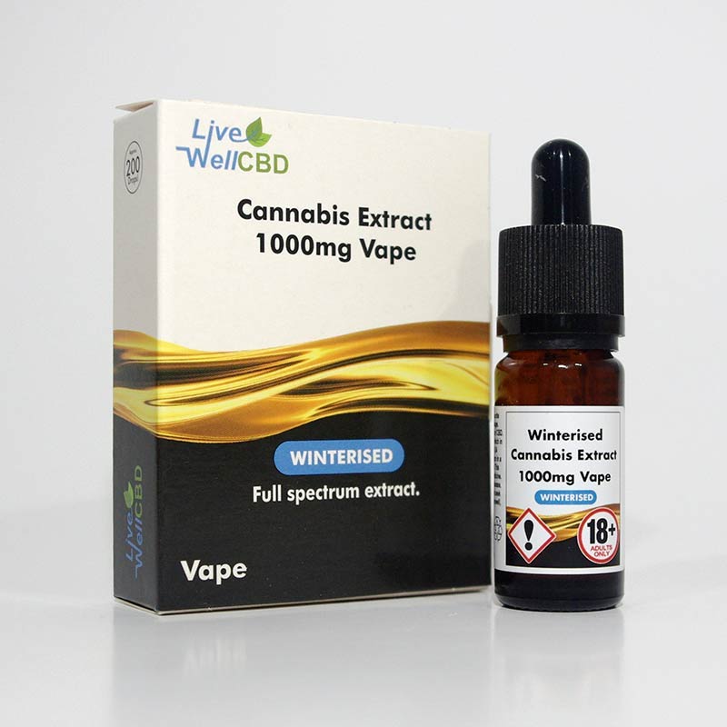 Winterised Full Spectrum Vape Booster 500mg & 1000mg - LVWell CBD Ecocig  Vapour Store