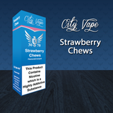 Strawberry Chew Flavoured 10ml Vape E-Liquid - City Vape - 30VG / 70PG