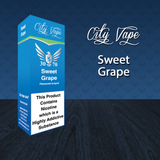 Sweet Grape Flavoured 10ml Vape E-Liquid - City Vape - 30VG / 70PG