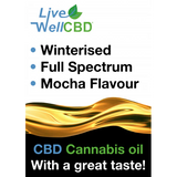 Winterised Cannabis Extract & Hemp Seed Oil Mocha Flavour CBD Oil - LV Well CBD