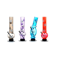 14" Mixed Design Medium Acrylic Bong - FAP(GS0440)