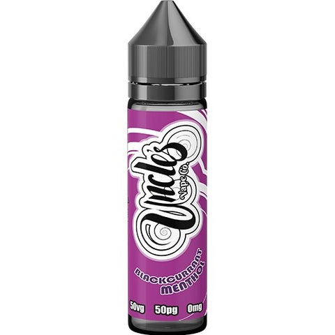 Blackcurrant Menthol 50ml Shortfill E-Liquid - By Uncle's Vape Co - 50VG / 50PG