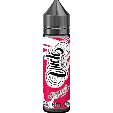 Cherry Menthol 50ml Shortfill E-Liquid - By Uncle's Vape Co - 50VG / 50PG