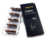 Aspire Cleito E-Cig Coils 0.2 Ohm / 0.4 Ohm (Pack of 5)
