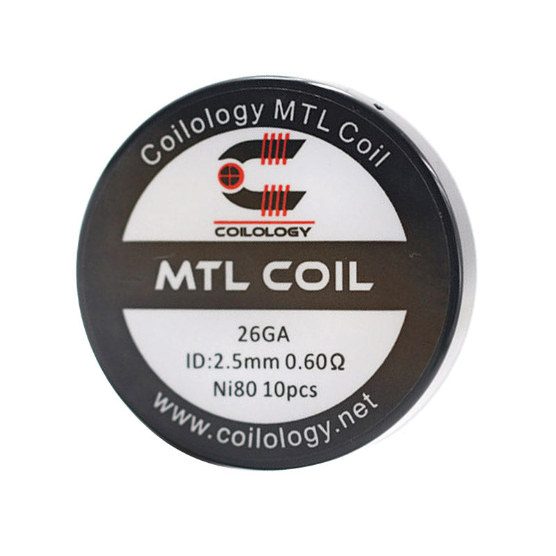 Coilology Pre Built MTL 10pcs [Ni80 0.6ohm] [Quality Vape E-Liquids, CBD Products] - Ecocig Vapour Store