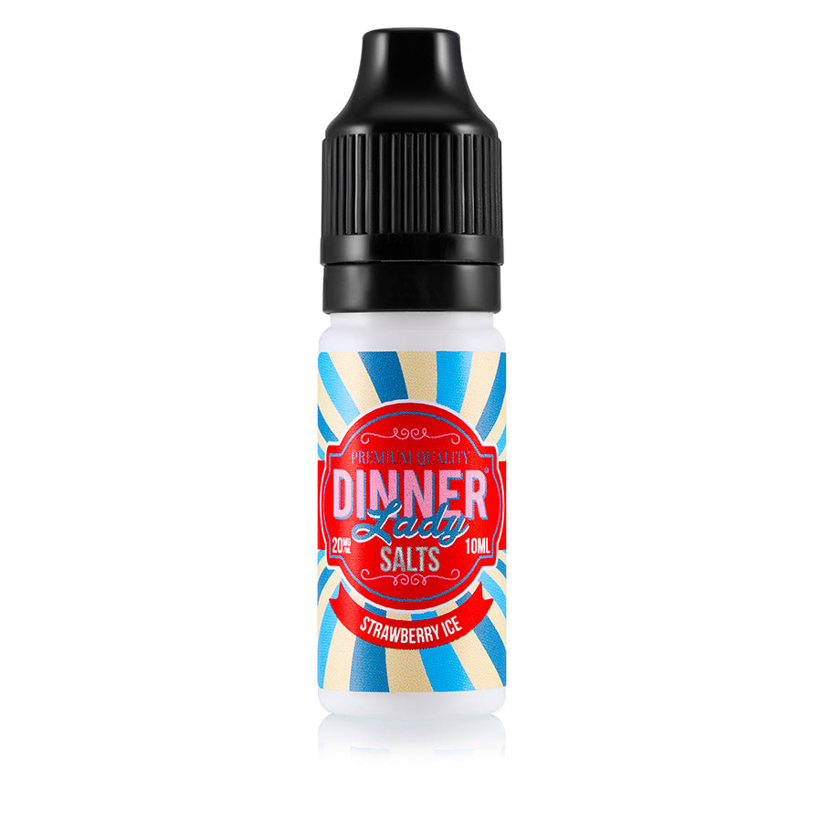 Dinner Lady - Nicotine Salt - Strawberry Ice - 5 Pack [20mg] [Quality Vape E-Liquids, CBD Products] - Ecocig Vapour Store