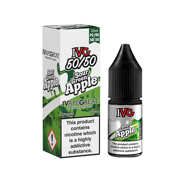 IVG - 50/50 - Sour Green Apple [6mg] [Quality Vape E-Liquids, CBD Products] - Ecocig Vapour Store