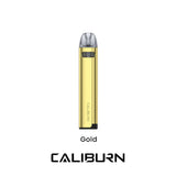 Uwell Caliburn A2S Pod Kit [Gold] [Quality Vape E-Liquids, CBD Products] - Ecocig Vapour Store