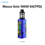 Freemax Maxus Solo 100w Kit [Cobalt Blue] (Inc Free Glass) [Quality Vape E-Liquids, CBD Products] - Ecocig Vapour Store