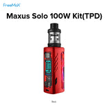 Freemax Maxus Solo 100w Kit [Red] (Inc Free Glass) [Quality Vape E-Liquids, CBD Products] - Ecocig Vapour Store