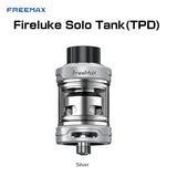 Freemax Fireluke Solo Tank [Silver] (Inc Free Glass) [Quality Vape E-Liquids, CBD Products] - Ecocig Vapour Store