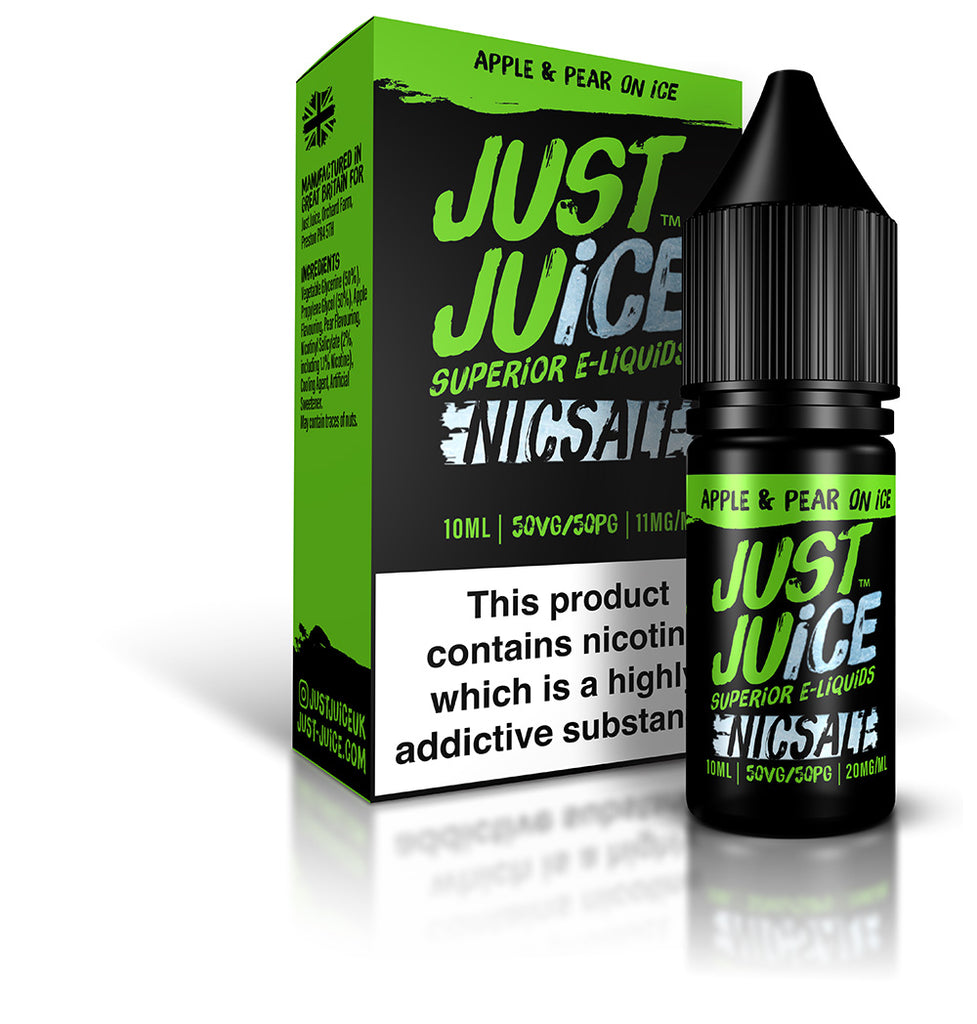 Just Juice - Nicotine Salt - Apple and Pear on Ice [11mg] [Quality Vape E-Liquids, CBD Products] - Ecocig Vapour Store