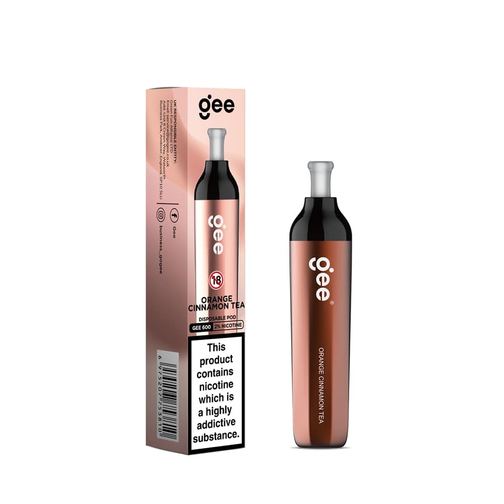Elf Bar Gee 600 Disposable Pod - Orange Cinnamon Tea [20mg] [Quality Vape E-Liquids, CBD Products] - Ecocig Vapour Store