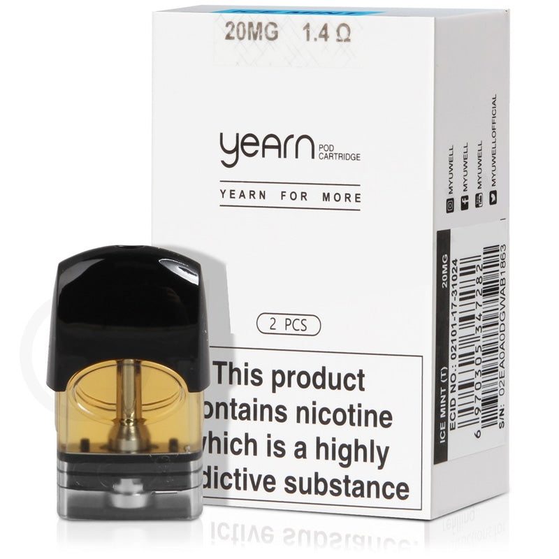 Uwell Yearn Pods - 2 Pack [Vanilla Tobacco 20mg] [Quality Vape E-Liquids, CBD Products] - Ecocig Vapour Store