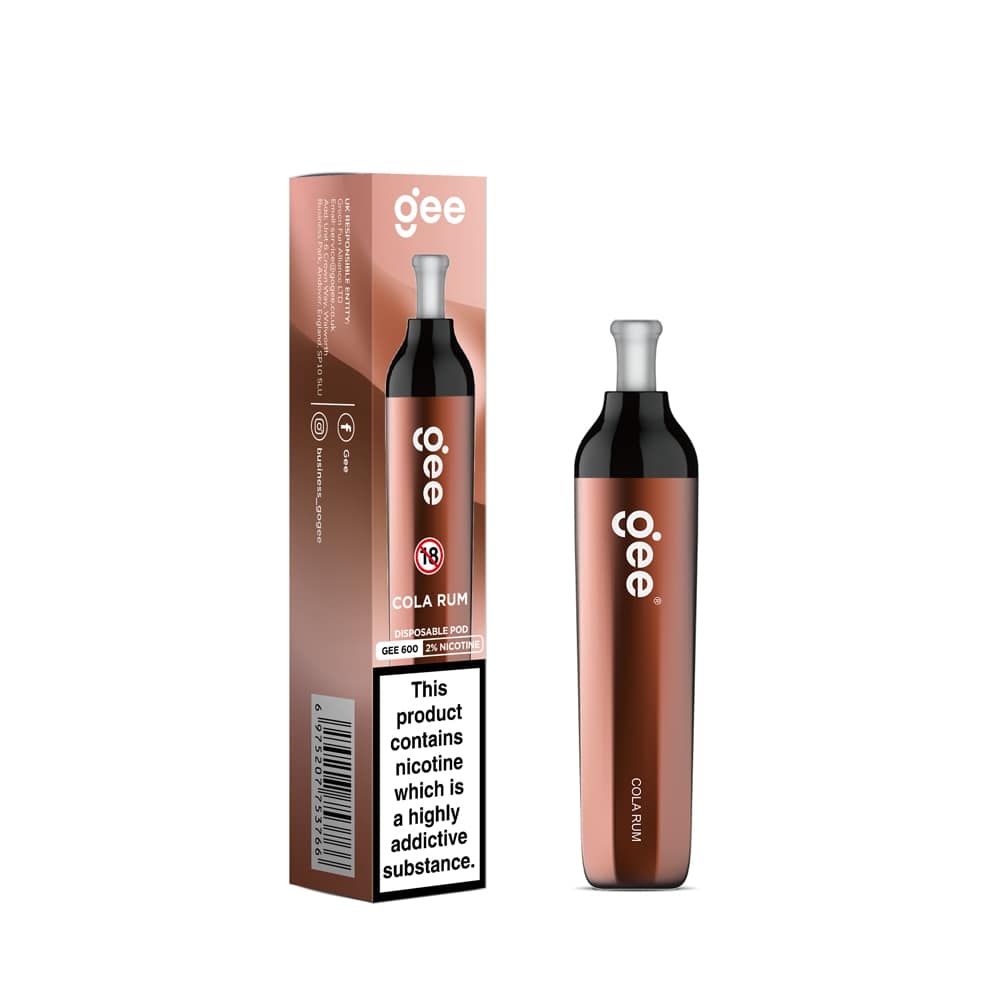 Elf Bar Gee 600 Disposable Pod - Cola Rum [20mg] [Quality Vape E-Liquids, CBD Products] - Ecocig Vapour Store