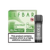 Elf Bar Elfa Pod - 2 Pack [Kiwi Passion Fruit Guava 20mg]