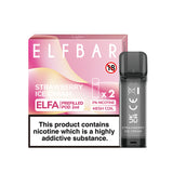 Elf Bar Elfa Pod - 2 Pack [Strawberry Ice Cream 20mg] [Quality Vape E-Liquids, CBD Products] - Ecocig Vapour Store