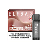 Elf Bar Elfa Pod - 2 Pack [Cola 20mg] [Quality Vape E-Liquids, CBD Products] - Ecocig Vapour Store