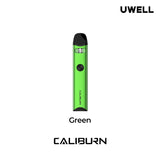 Uwell Caliburn A3 Pod Kit [Green] [Quality Vape E-Liquids, CBD Products] - Ecocig Vapour Store