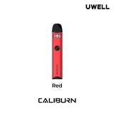 Uwell Caliburn A3 Pod Kit [Red] [Quality Vape E-Liquids, CBD Products] - Ecocig Vapour Store