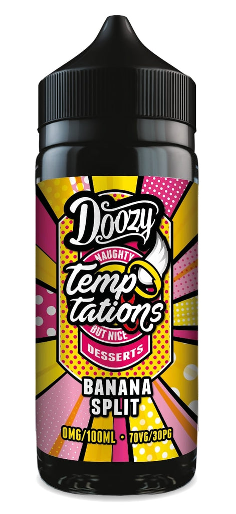 Doozy Vape - Doozy Temptation - 100ml - Banana Split [Quality Vape E-Liquids, CBD Products] - Ecocig Vapour Store