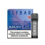 Elf Bar Elfa Pod - 2 Pack [Blueberry Bubble Gum 20mg] [Quality Vape E-Liquids, CBD Products] - Ecocig Vapour Store