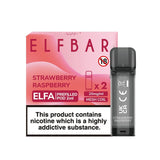 Elf Bar Elfa Pod - 2 Pack [Strawberry Raspberry 20mg] [Quality Vape E-Liquids, CBD Products] - Ecocig Vapour Store