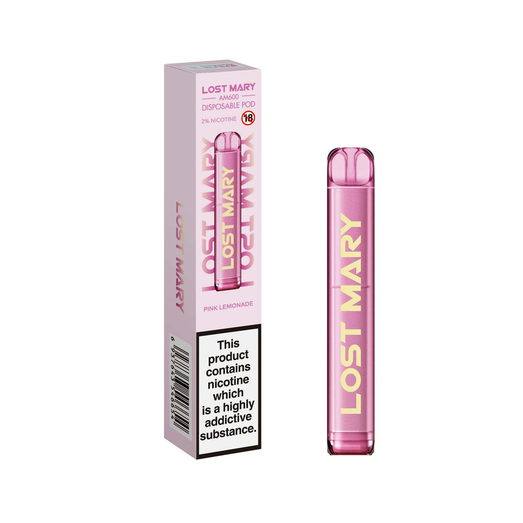 Lost Mary AM600 Disposable Pod - Pink Lemonade [20mg] [Quality Vape E-Liquids, CBD Products] - Ecocig Vapour Store