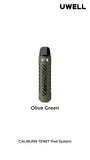 Uwell Caliburn Tenet Pod Kit [Olive Green] [Quality Vape E-Liquids, CBD Products] - Ecocig Vapour Store