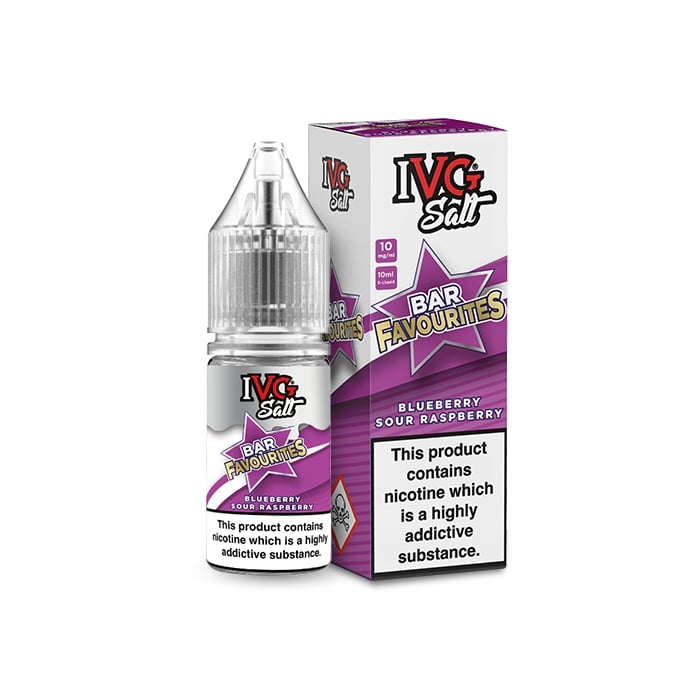IVG - Nic Salt - Bar Favourites - Blueberry Sour Raspberry [10mg] [Quality Vape E-Liquids, CBD Products] - Ecocig Vapour Store