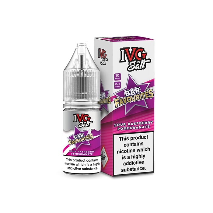 IVG - Nic Salt - Bar Favourites - Sour Raspberry Pomegranate [20mg] [Quality Vape E-Liquids, CBD Products] - Ecocig Vapour Store