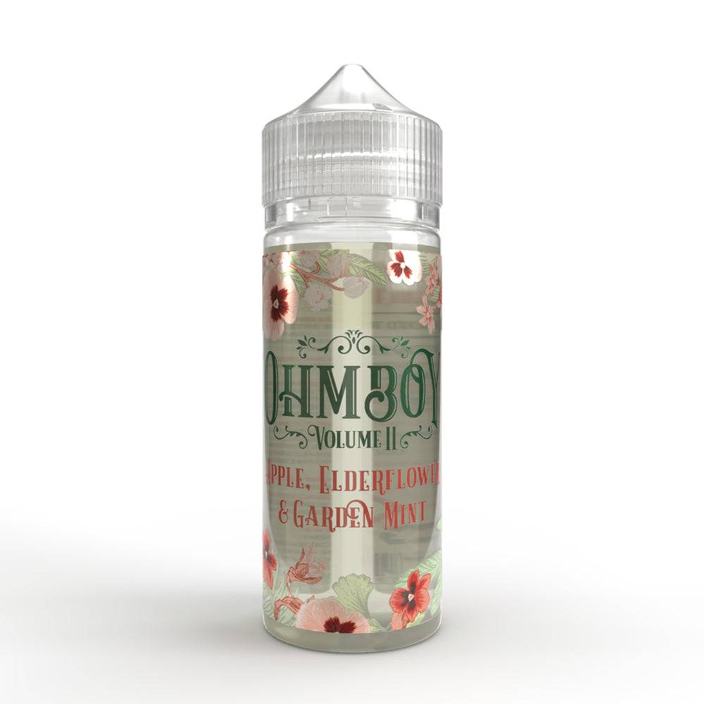 Ohm Boy V2 - 100ml Shortfill - Apple Elderflower &amp; Garden Mint [Quality Vape E-Liquids, CBD Products] - Ecocig Vapour Store