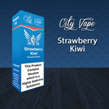 Strawberry & Kiwi Flavoured Vape E-Liquid - City Vape - 30VG / 70PG