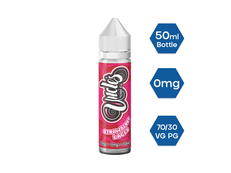 strawberry laces vape juice Strawberry Laces 50ml Shortfill E-Liquid -Uncles Mix Up Sweets