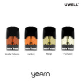 Uwell Yearn Pods - 4 Pack [1 x Each Flavour] [Quality Vape E-Liquids, CBD Products] - Ecocig Vapour Store